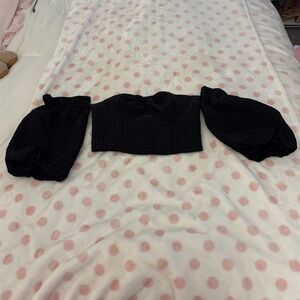 vestique Black Strapless Corset Top